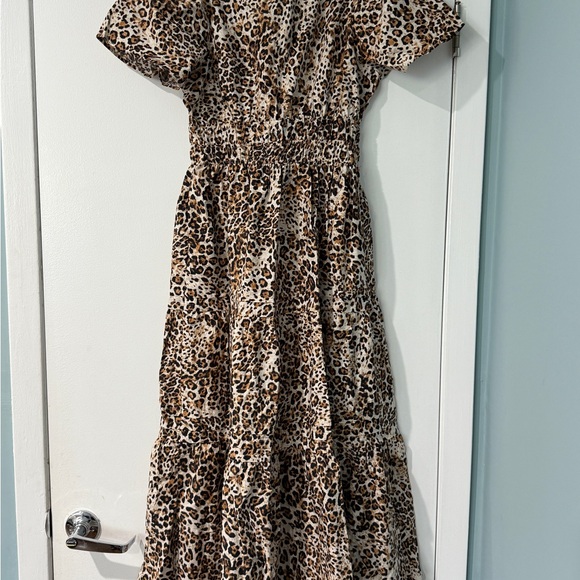 Anthropology Leopard Print Women's Dress - Picture 1 of 8